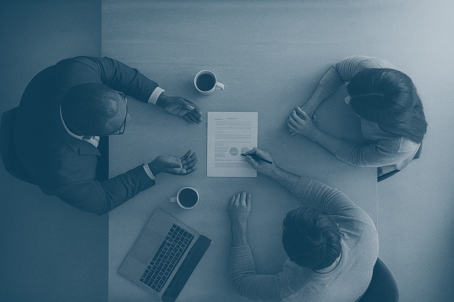 Licensed advisor meeting with a family to review coverage options