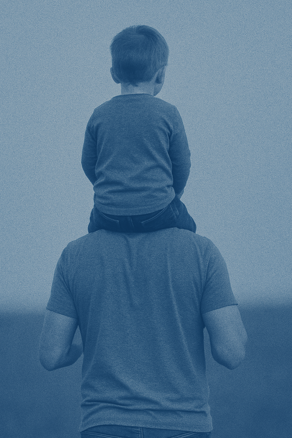 Smiling multi-generation family